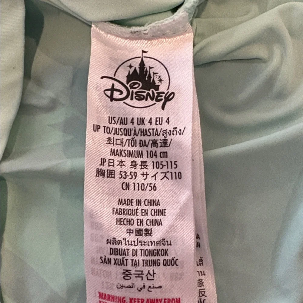 Disney Kids Long Sleeve Shirt with Mickey Mouse in Light Green - Size XS